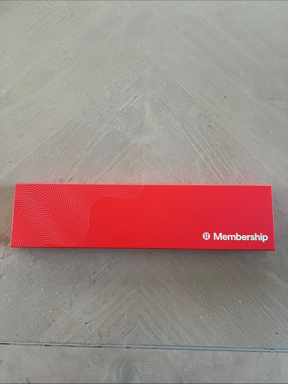 lululemon athletica Red Membership keychain